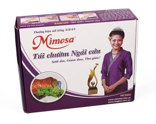 Túi chườm ngải cứu Mimosa - Sưởi ấm , Giảm đau, Thư giãn ! — ảnh 2/2