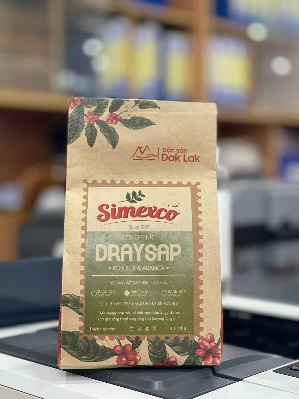 Cà phê rang công thức Draysap (Bột hoặc hạt) — ảnh mô tả