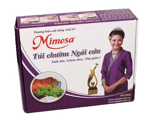 Túi chườm ngải cứu Mimosa loại trung NC002 — ảnh 5/8