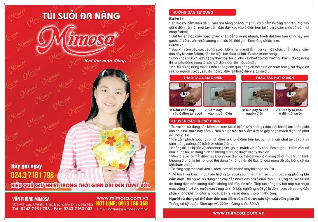 Túi sưởi thú bông Mặt thêu TSTB03 — ảnh 7/7