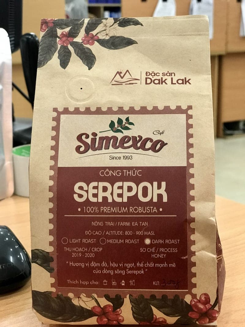 Cà phê rang công thức Serepok ( Bột hoặc hạt)