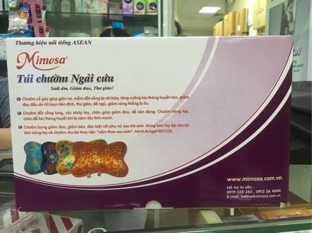 Túi chườm Ngải Cứu Mimosa loại to NC001 — ảnh 4/5
